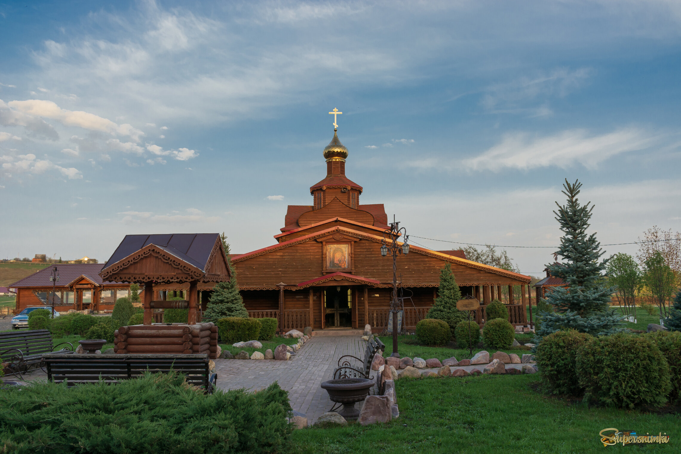 Территория Нижнеломовского Казанского - Богородицкого мужского монастыря. Купальня.