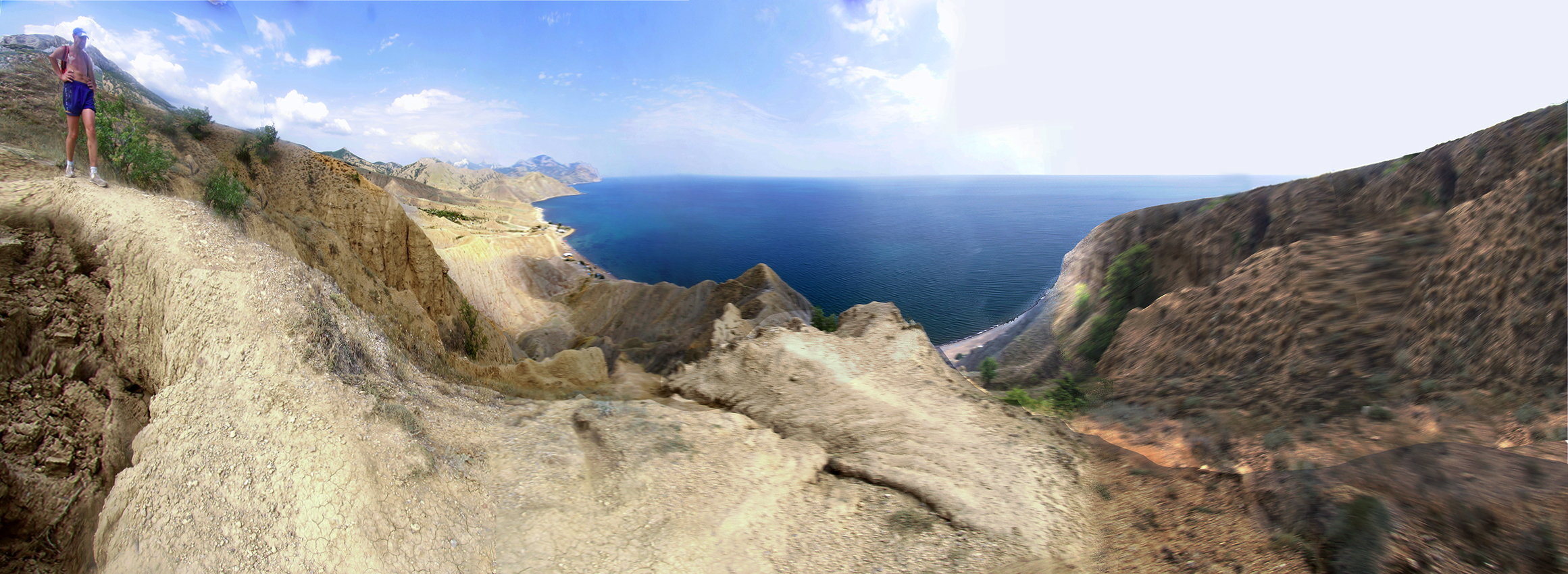 	 Спуск со "Сковородки" Эчкидага в Лисью бухту