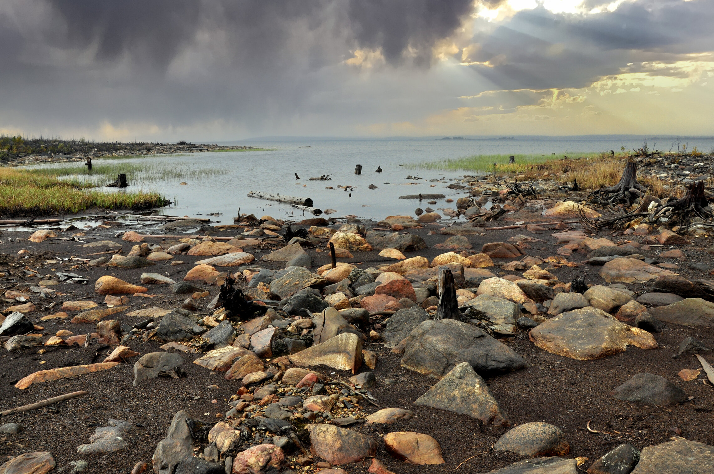 Тундра. Озеро Монче-озеро.