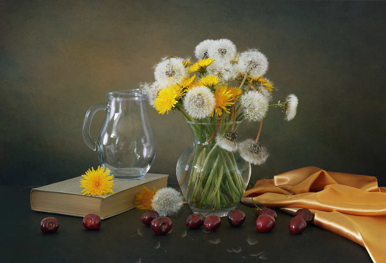 Натюрморт с одуванчиками