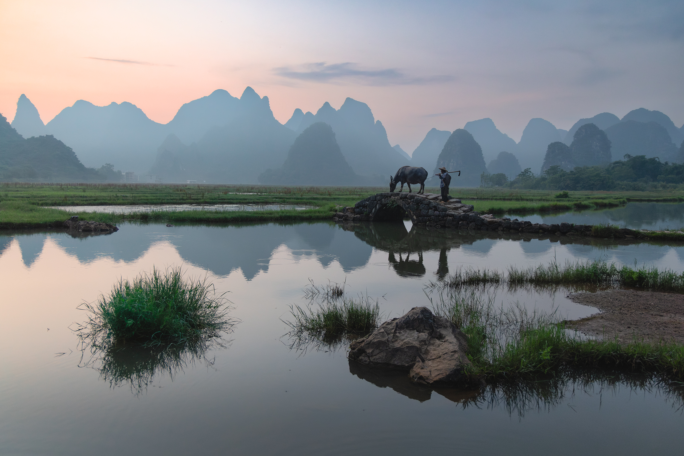 Утро в китайской провинции