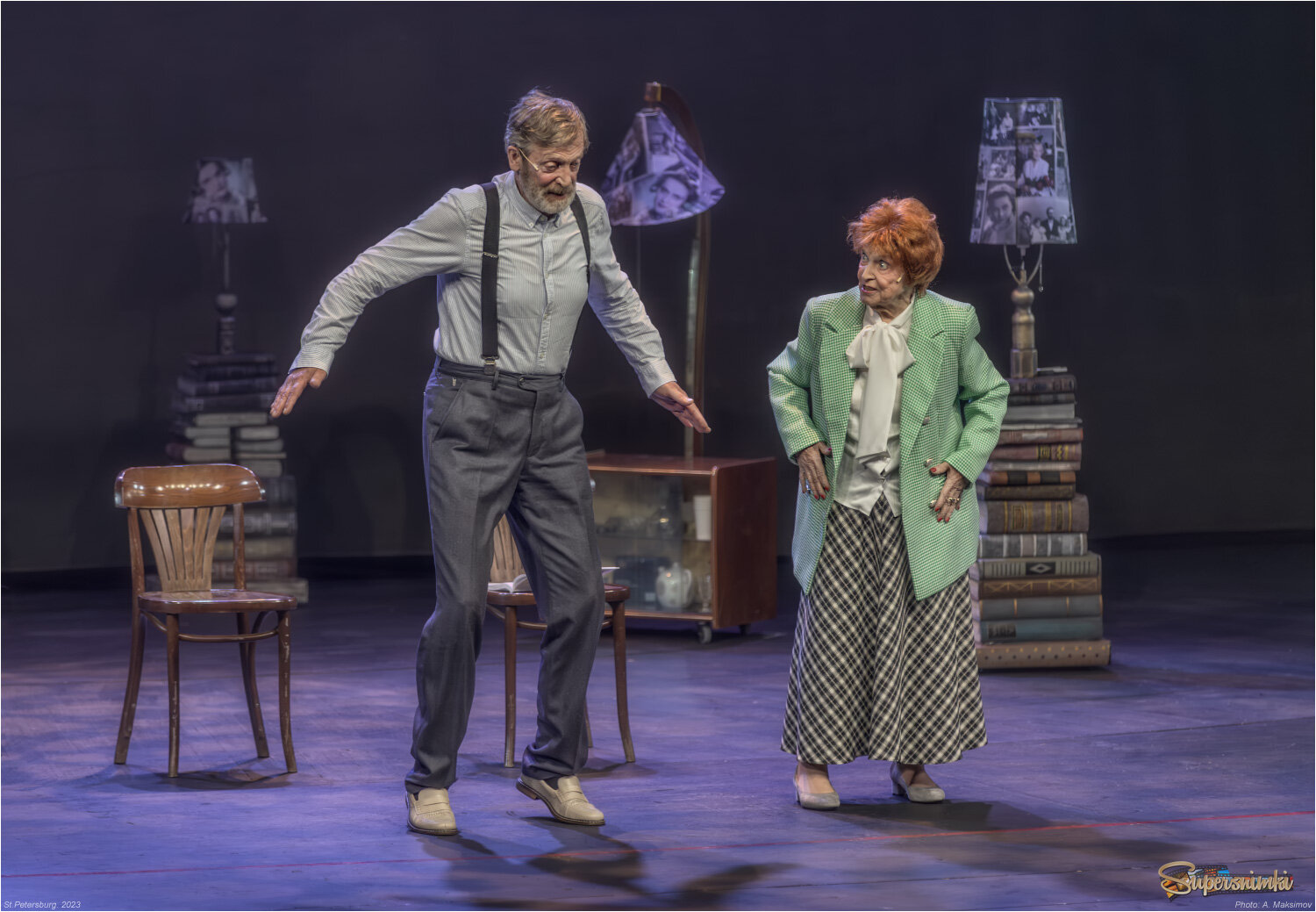 Заслуженный артист России Анатолий Дубанов и народная артистка России Татьяна Пилецкая.