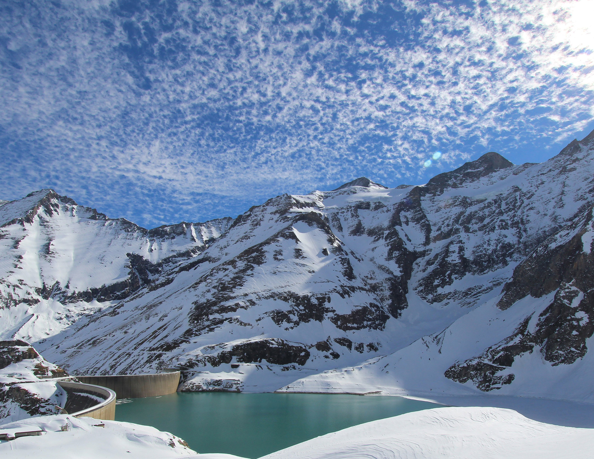 Снежный покров неба.