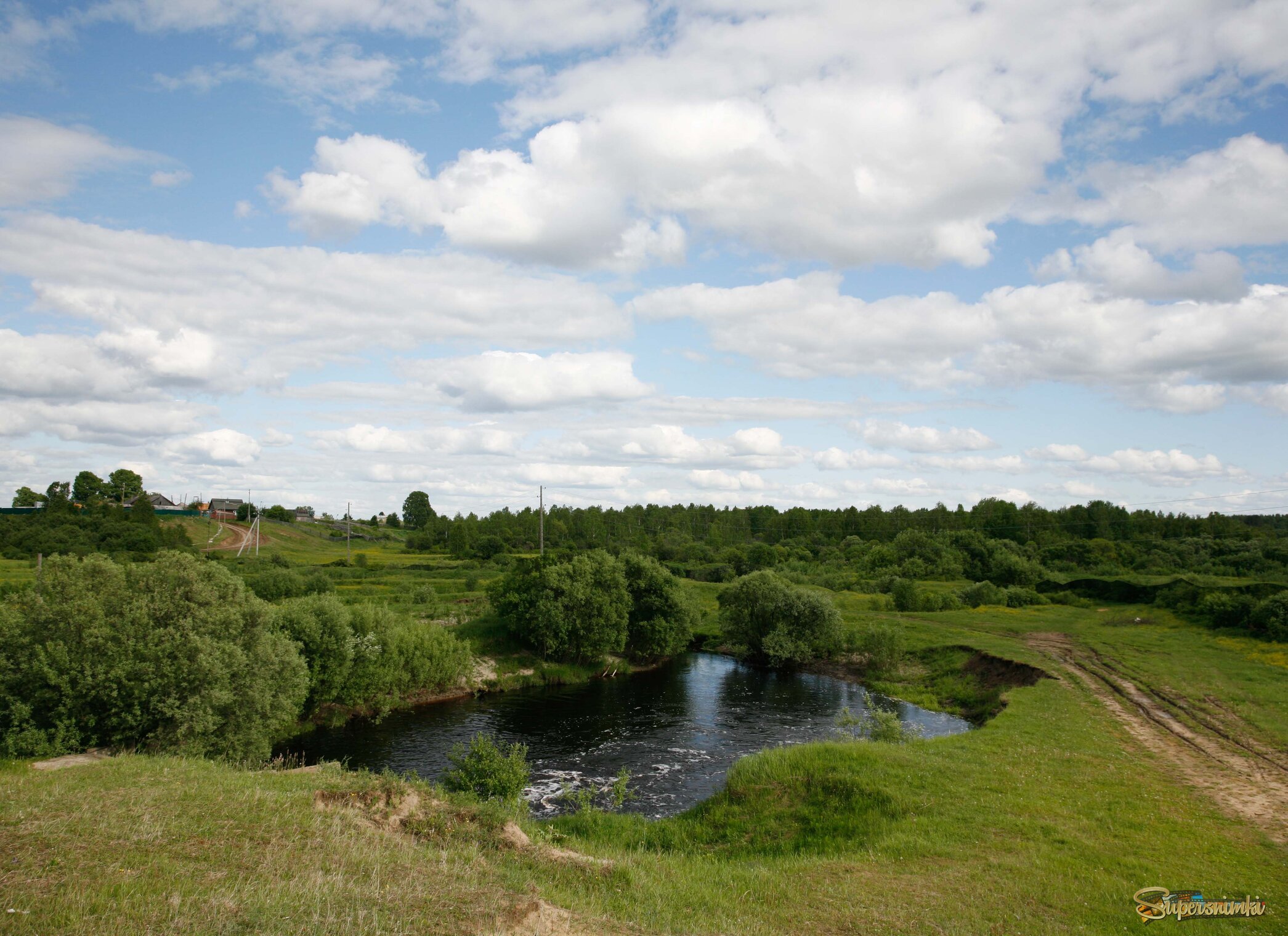 Место впадения реки Коньга в реку Чузик.