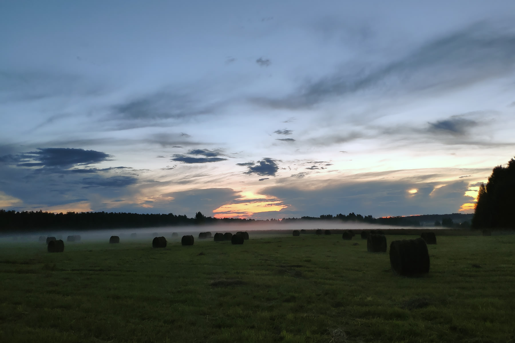 Туманный вечер Августа...