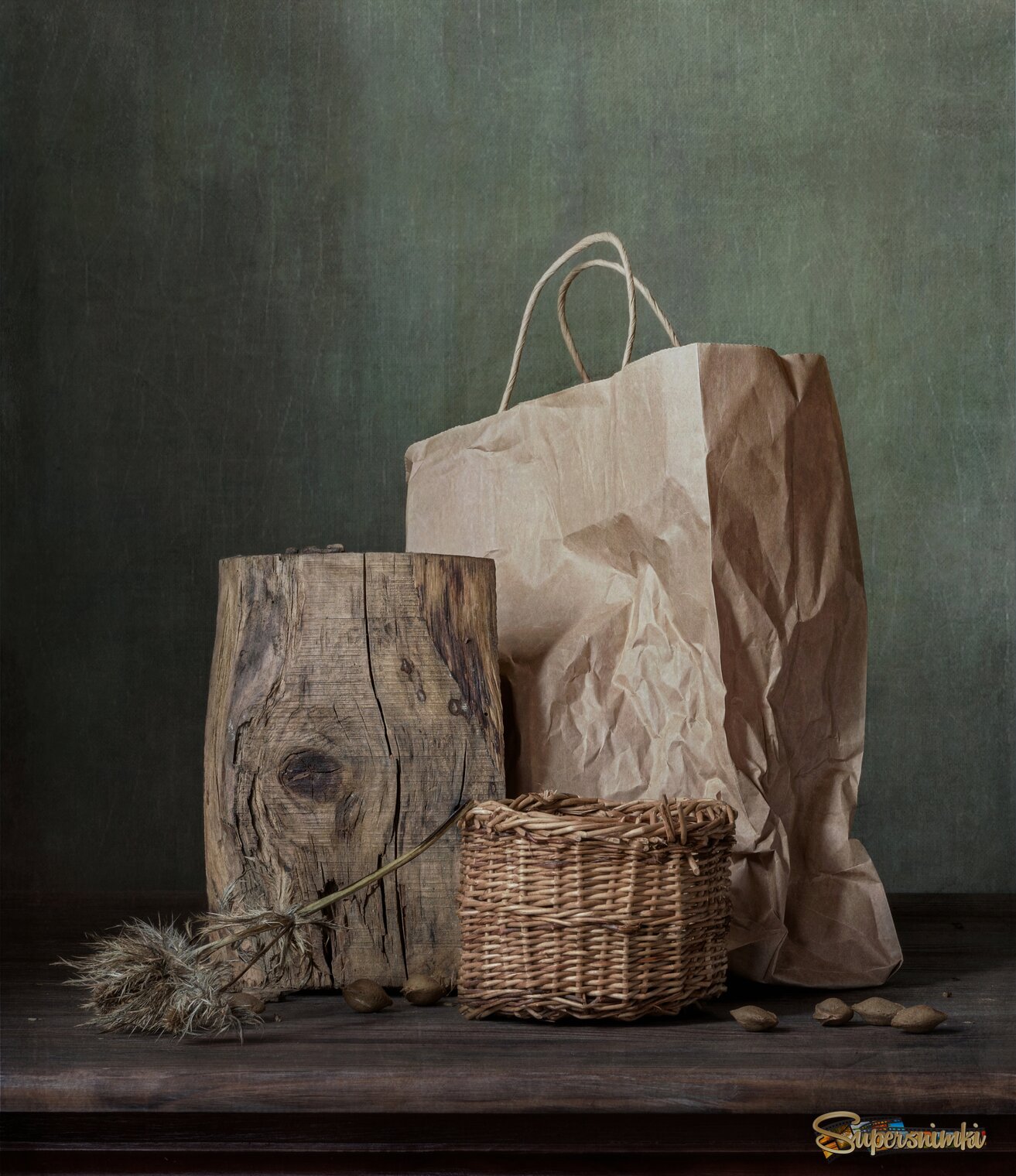 Композиция с натуральными предметами