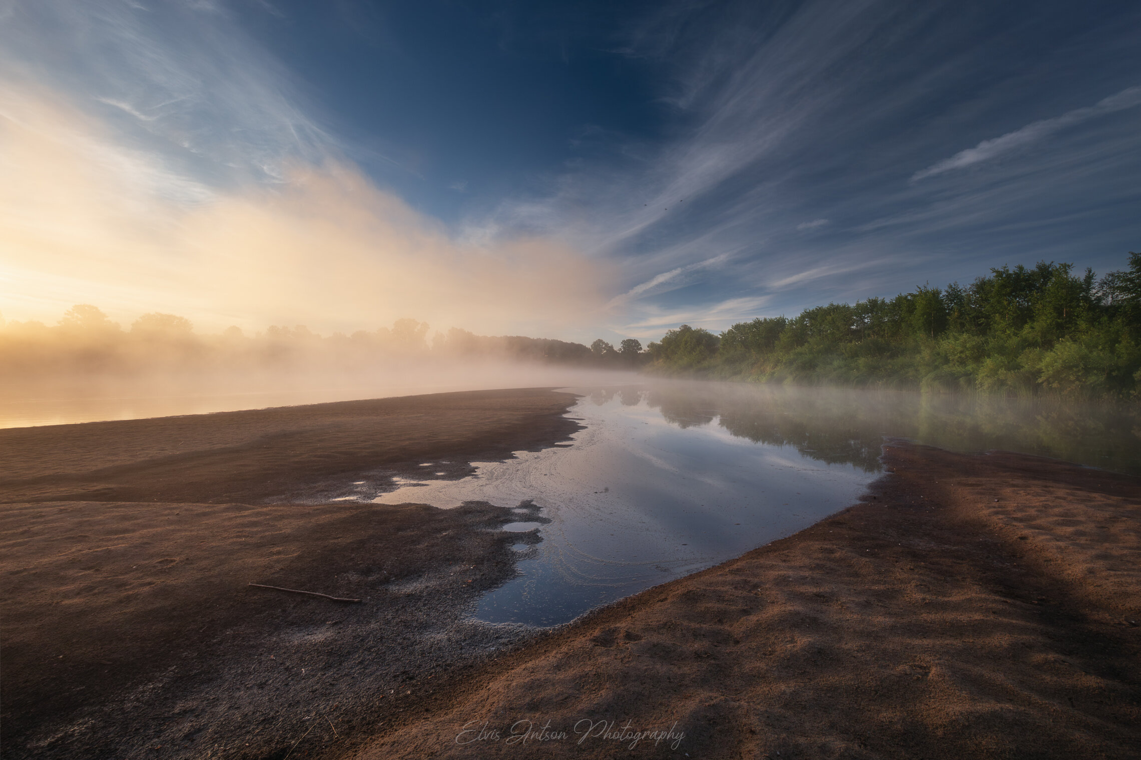 Волшебство раннего утра на реке Унжа