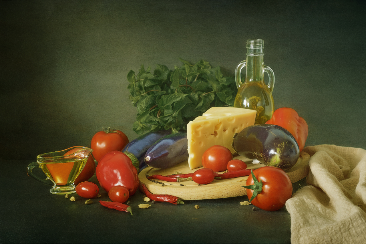 натюрморт с овощами