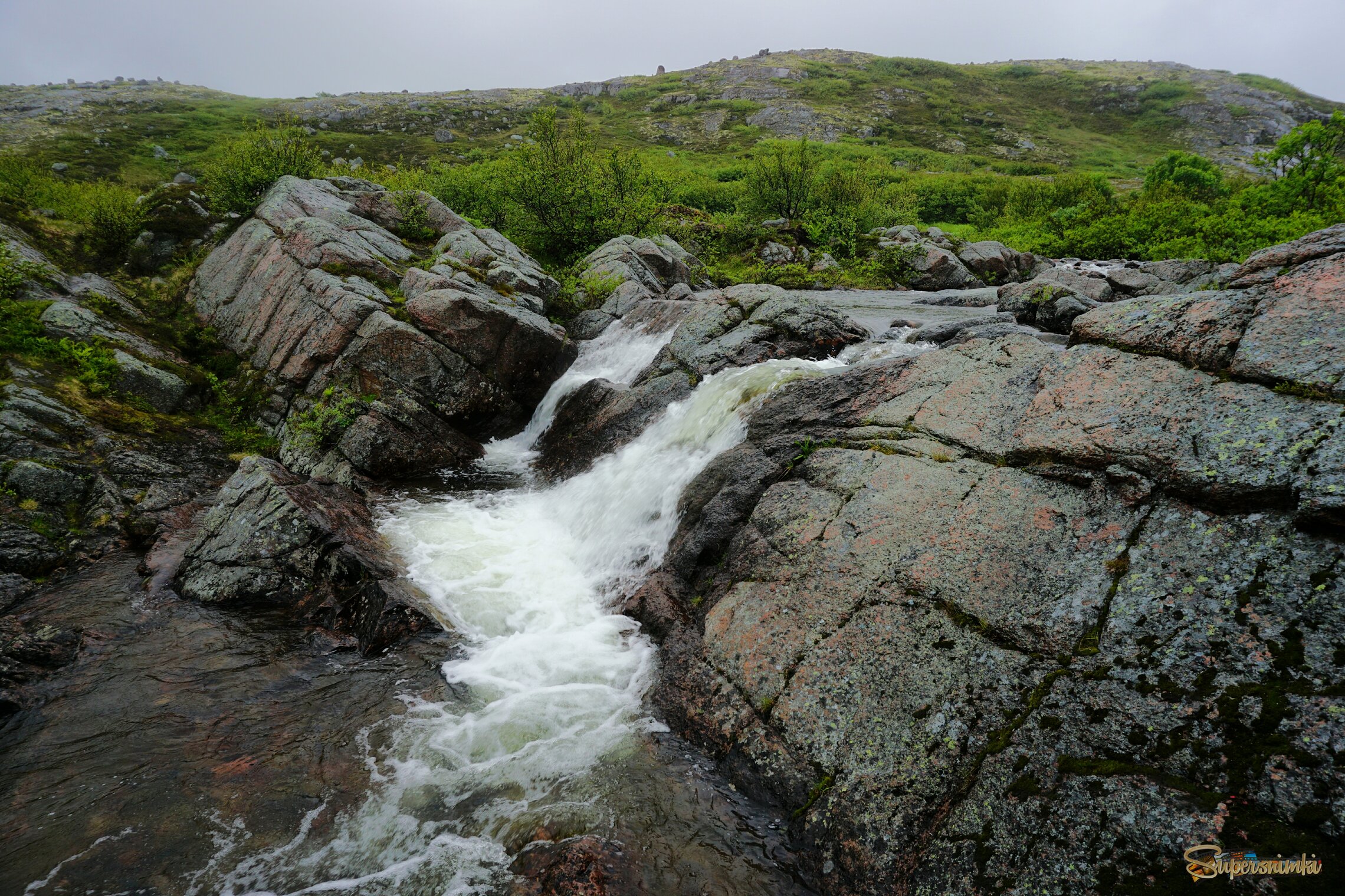 По дороге на батарею