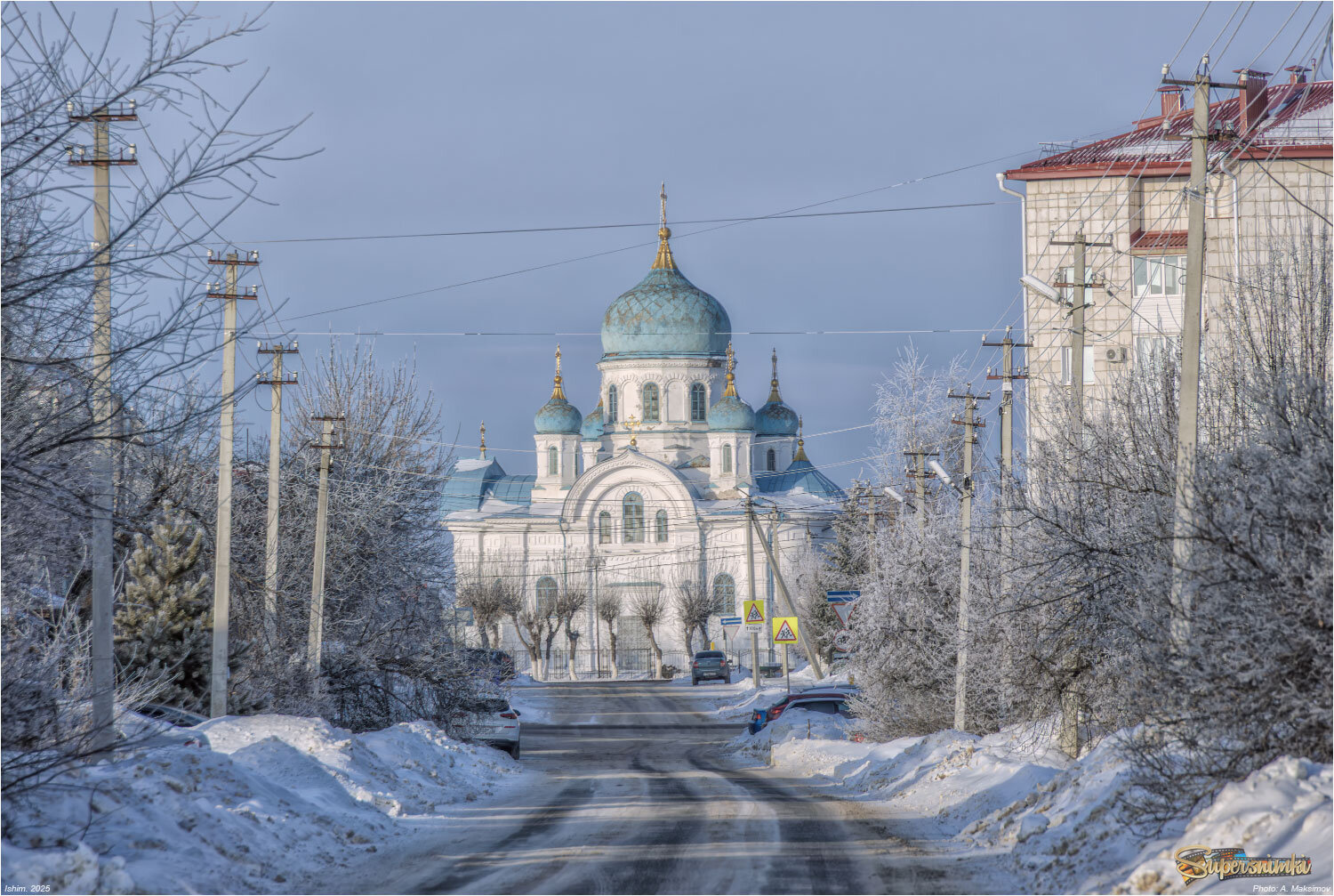 Вид на храм во имя святителя Николая Чудотворца.