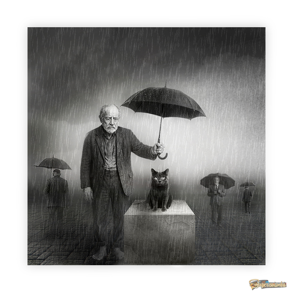 прогулка под дождём