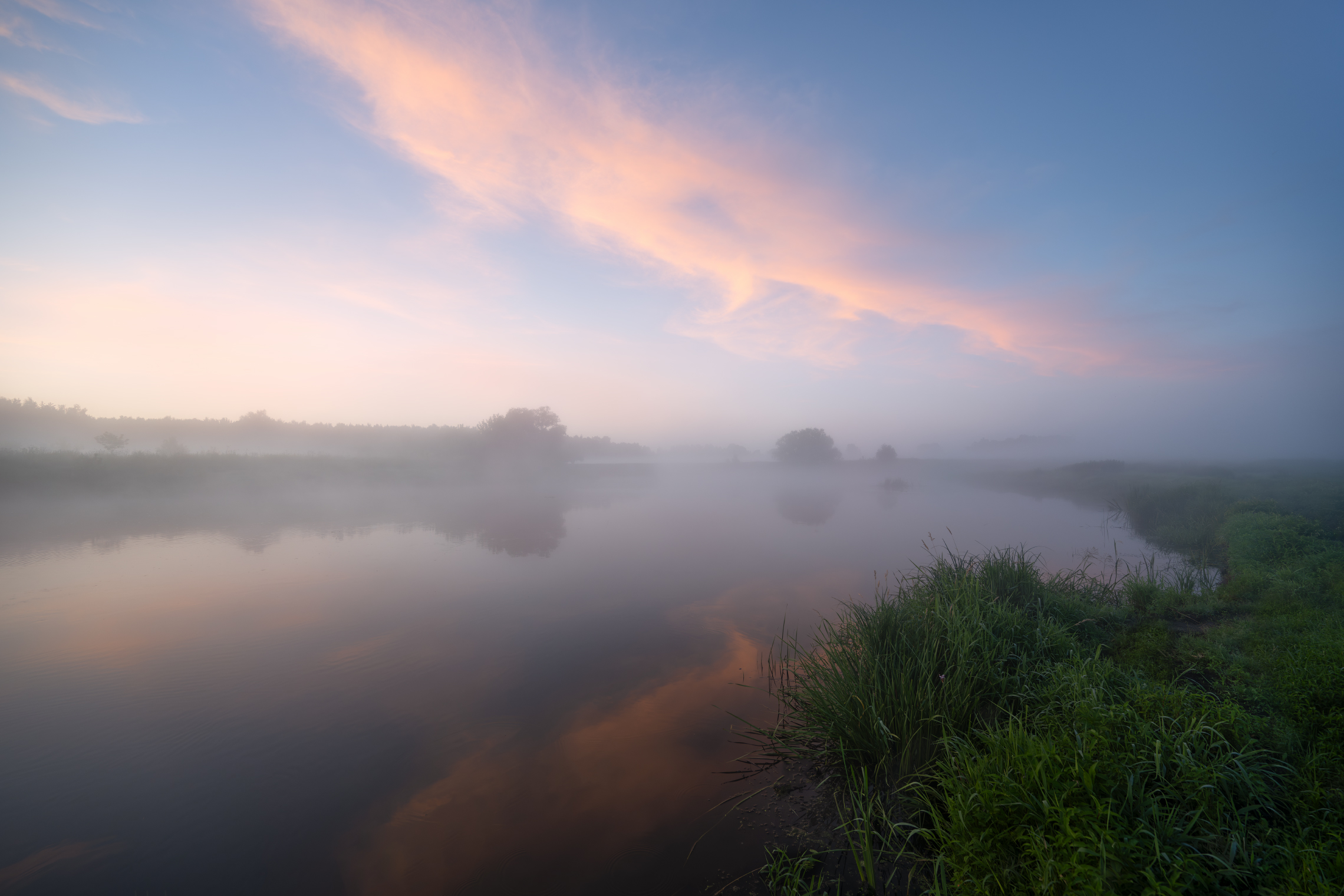 туман вечерний