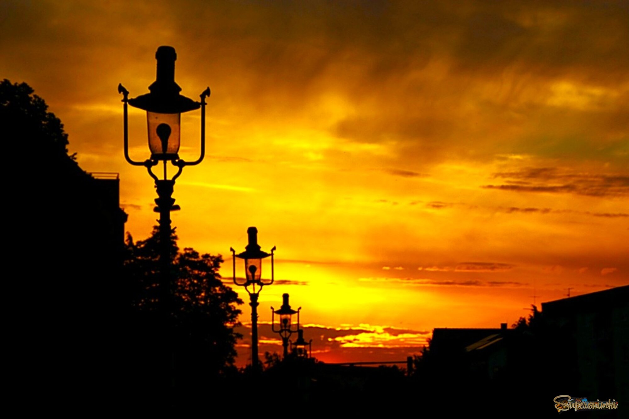 Ещё не зажгли фонари