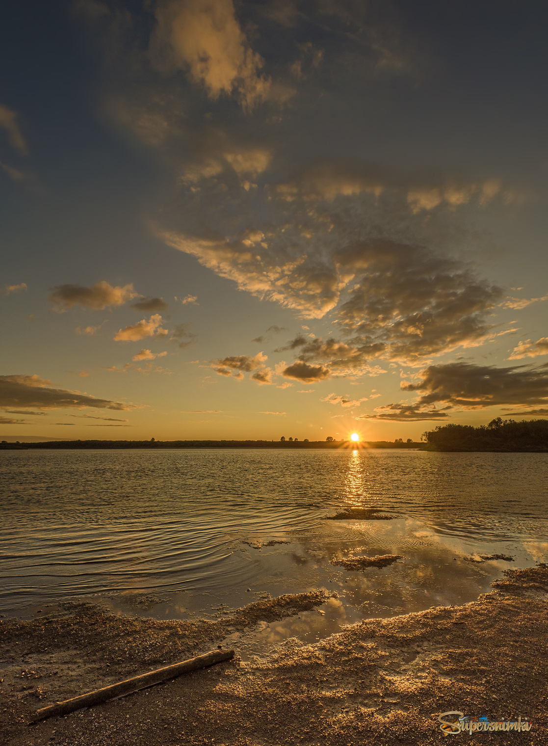 Северная Двина. Закат.