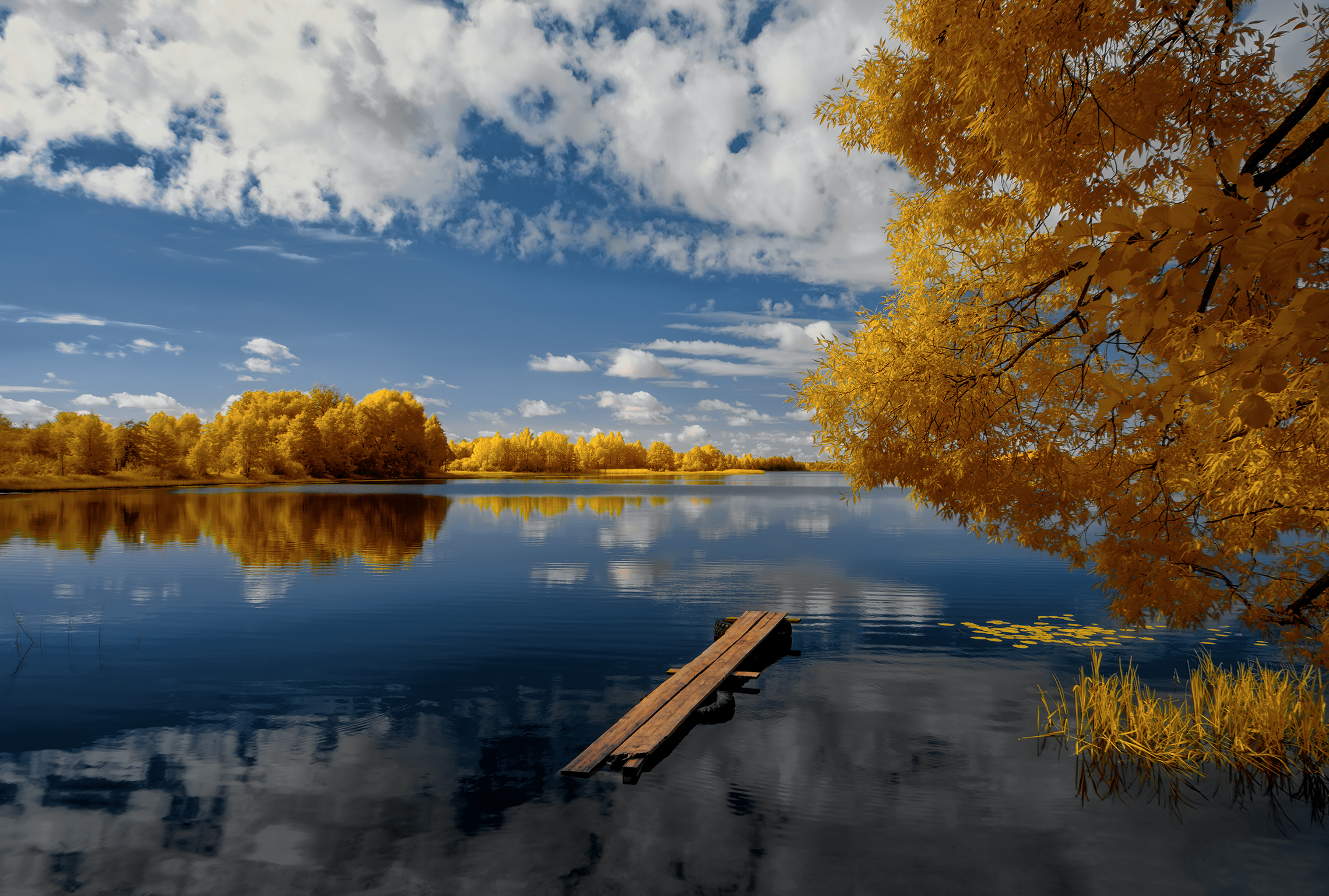 Расплескалась синева 