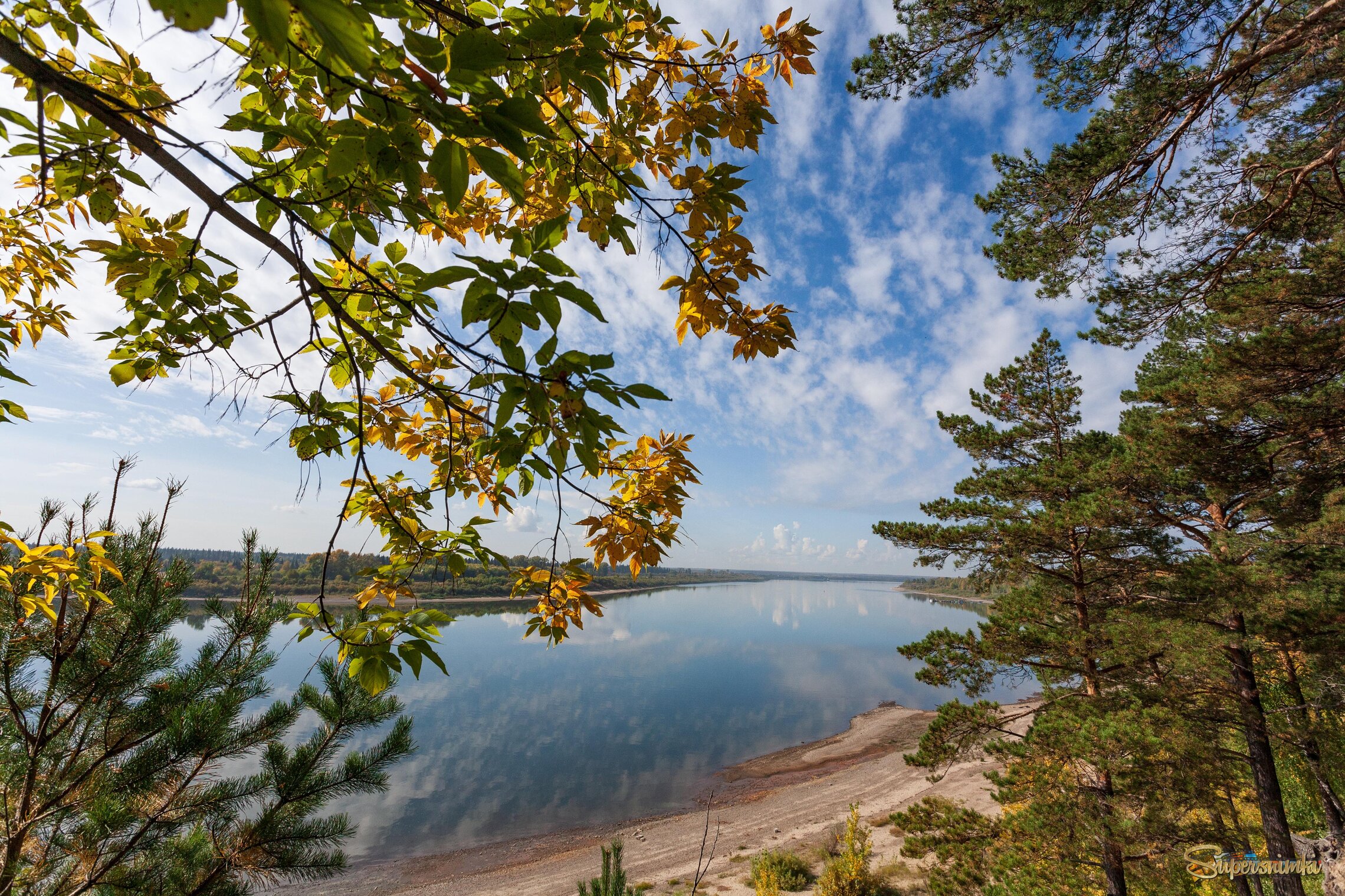 Начало золотой осени на Томи