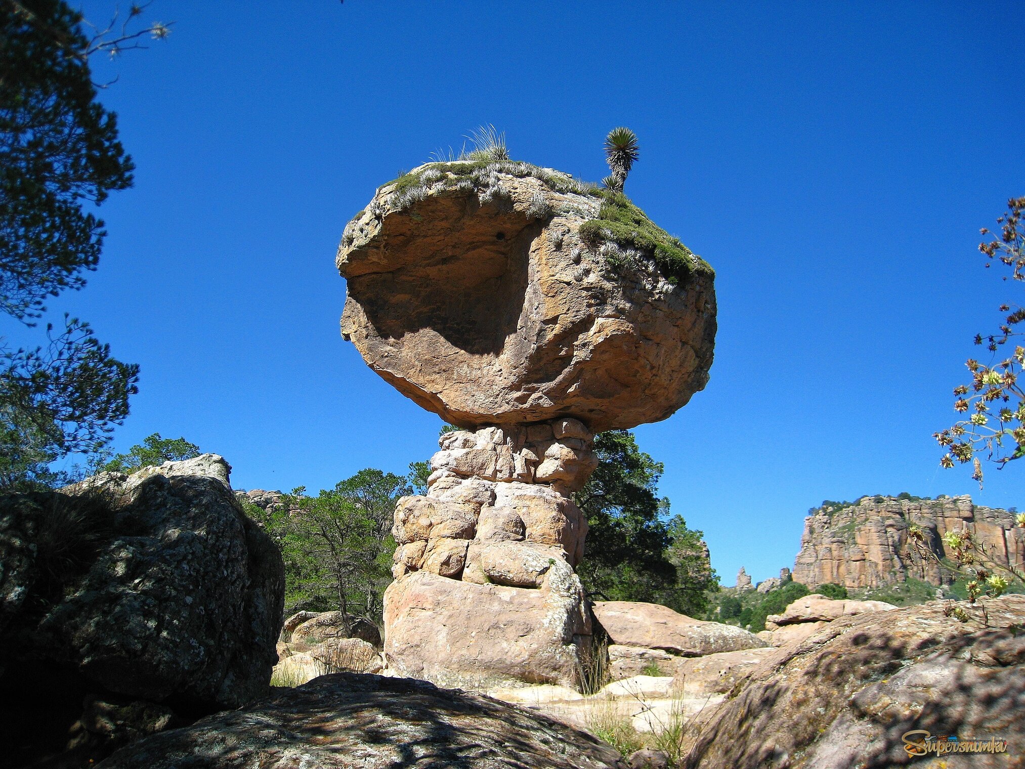 Чудесная каменная ваза из Мексики.