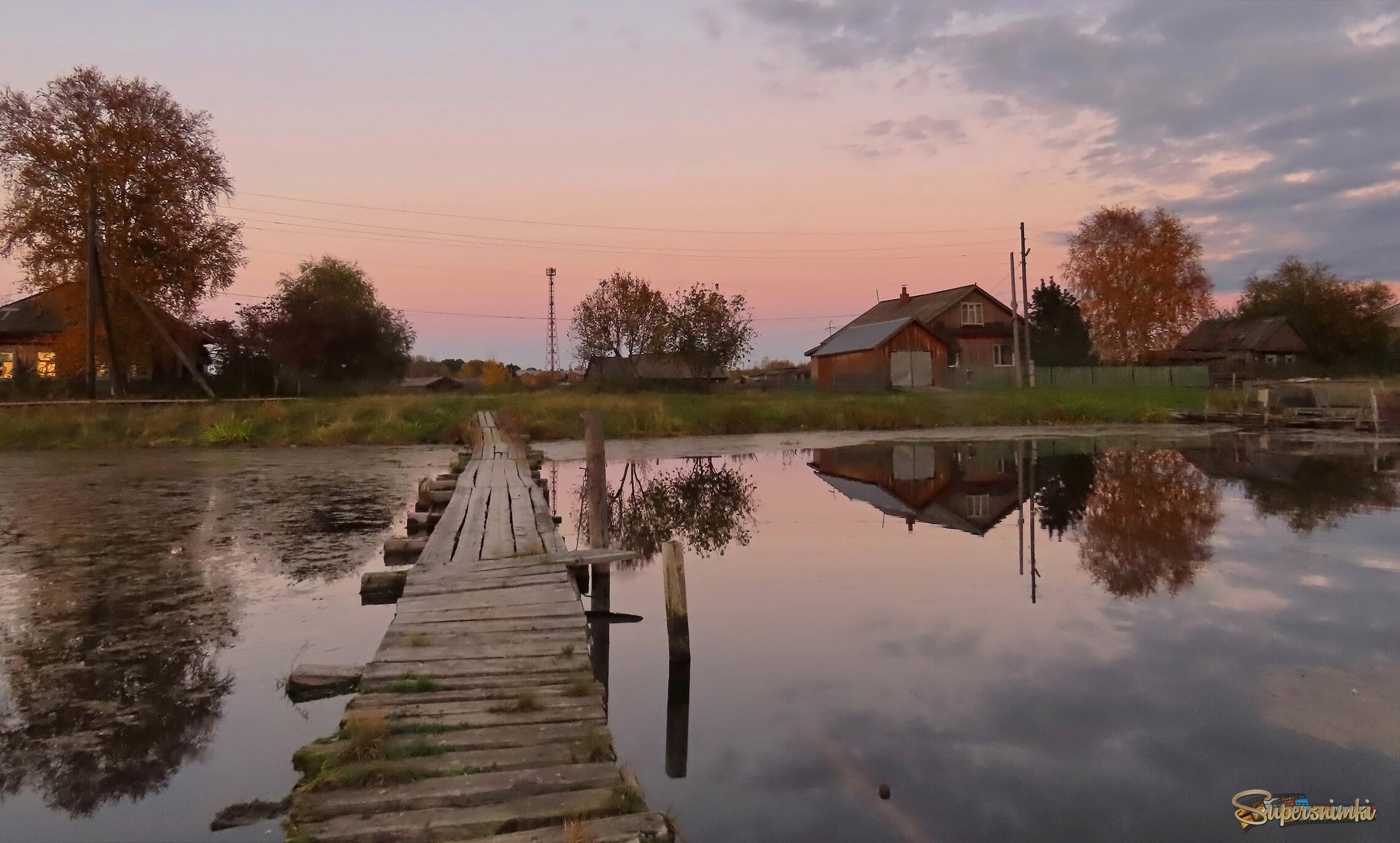 Деревенский осенний вечер