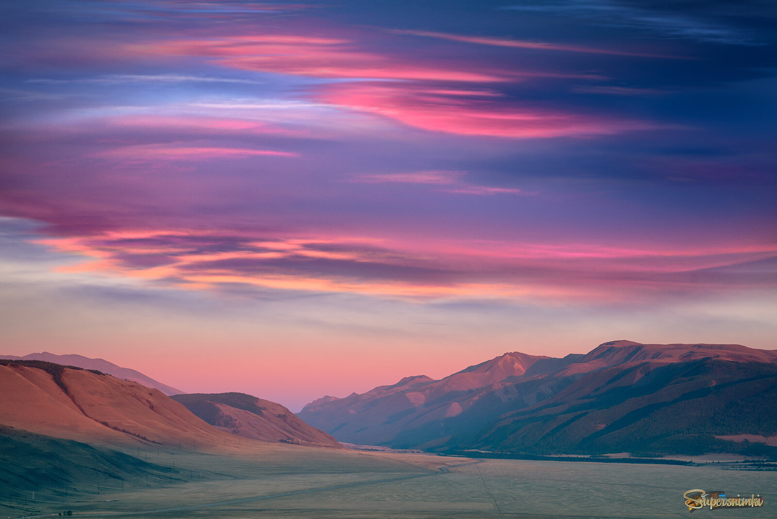 Вечер в Курайской степи