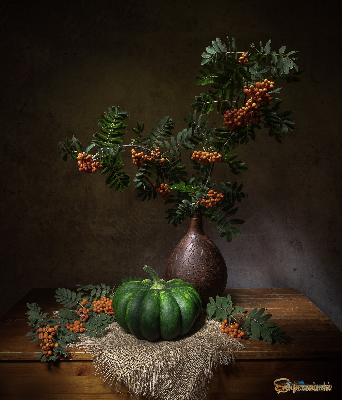 Тыквенно-рябиновый...