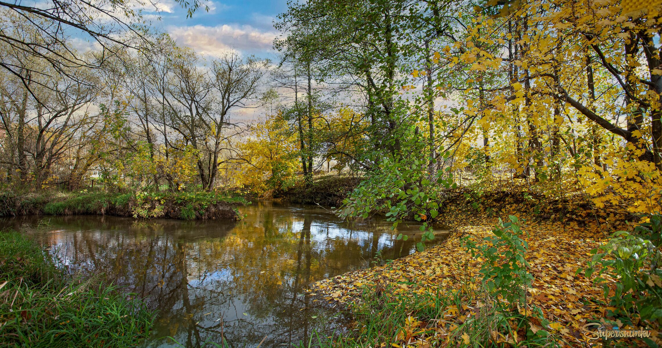 Подмосковье. Осень на реке Битца