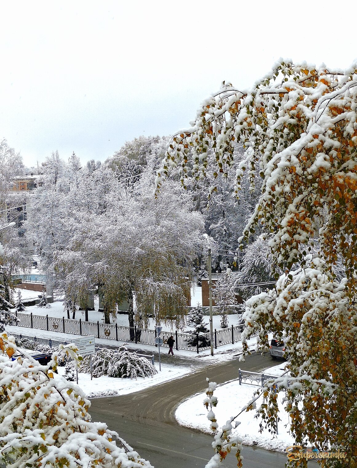 Первый снег . 