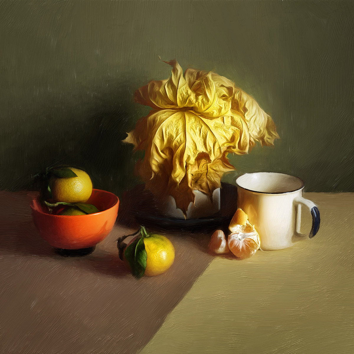 усыхающие листья