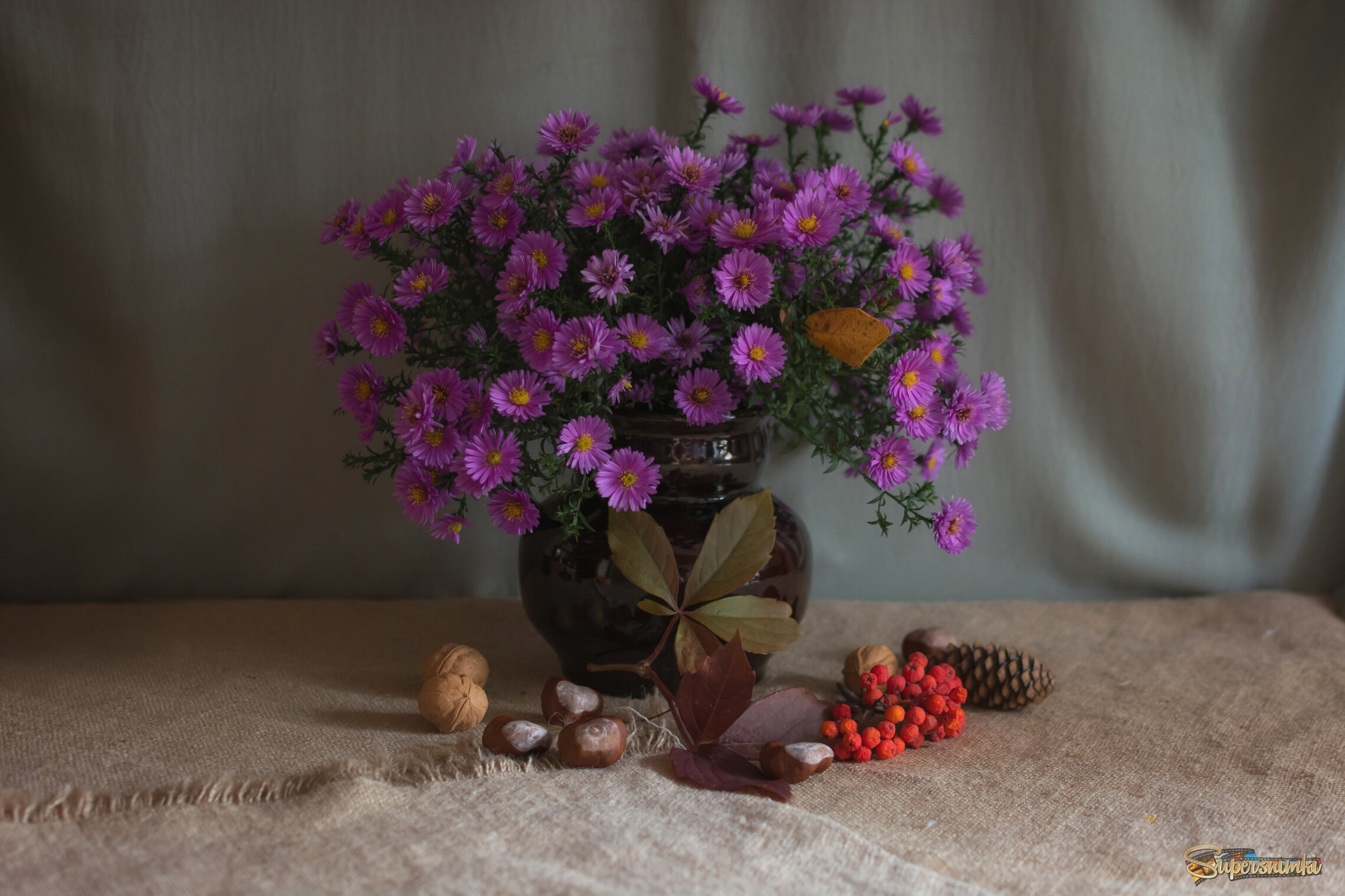 Осенний букет...мелодия грусти...и нежность прощания...