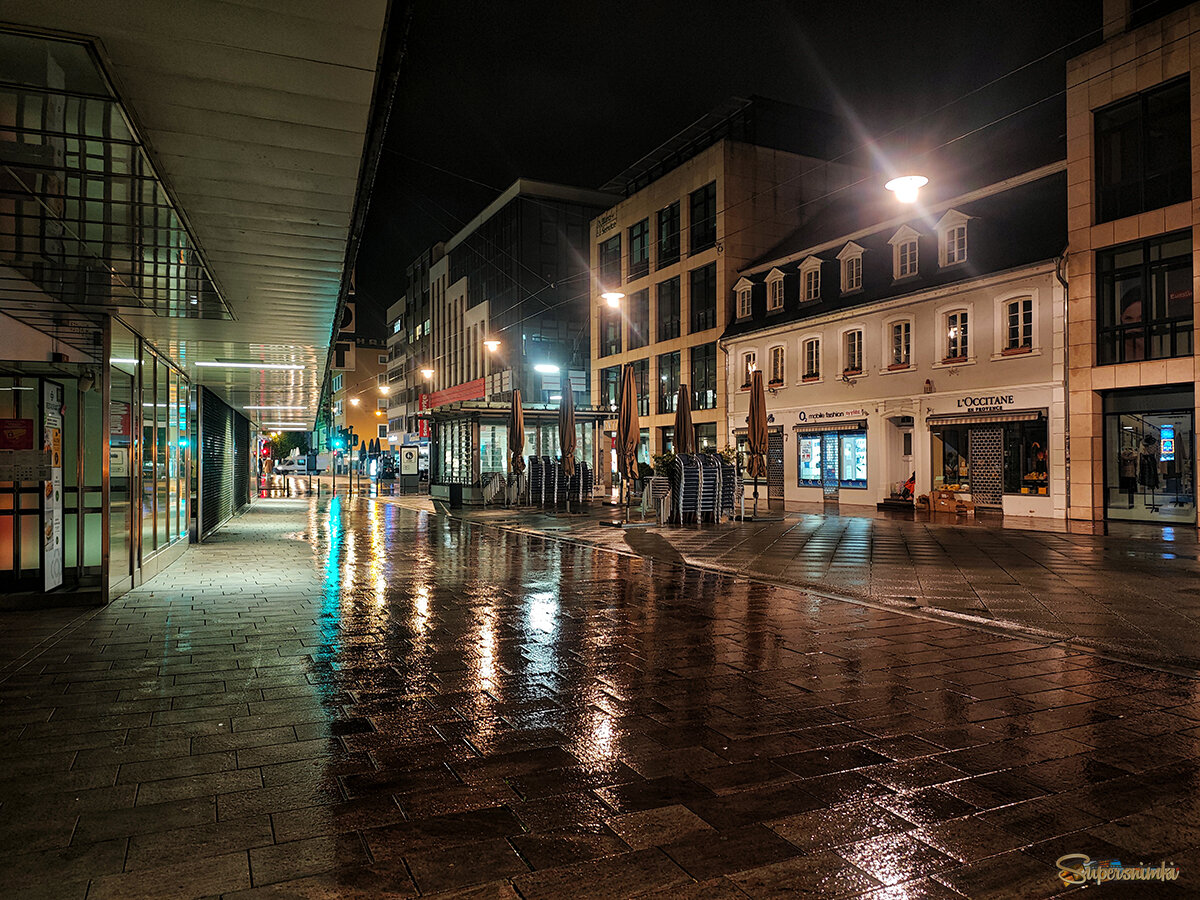 Мокрый ночной город... 