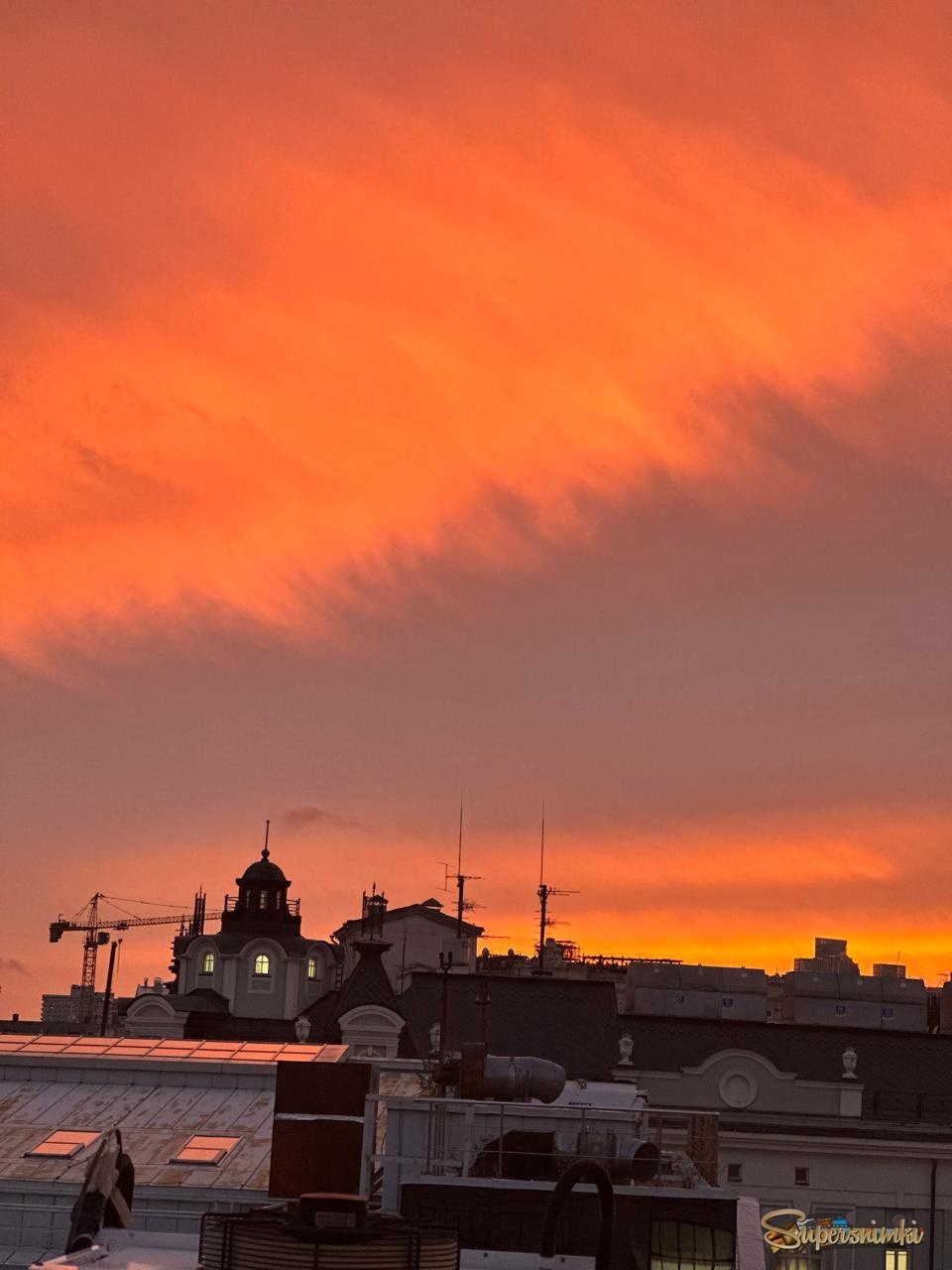 Один из сногшибательных московских закатов 2024