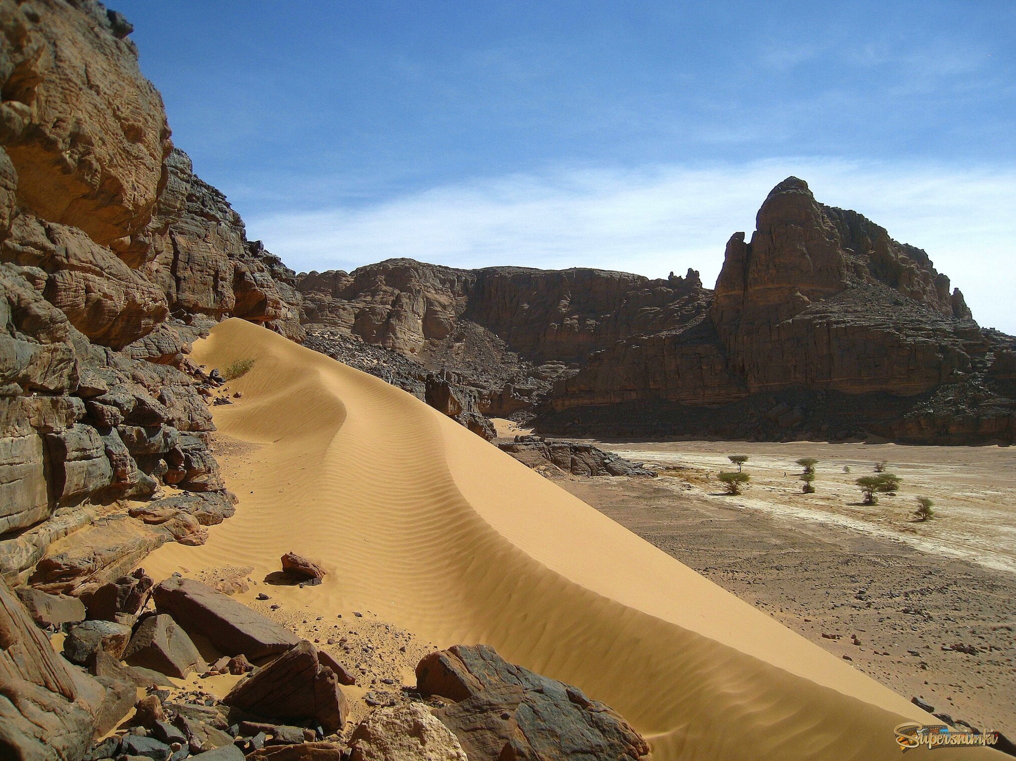 В центре Сахары.