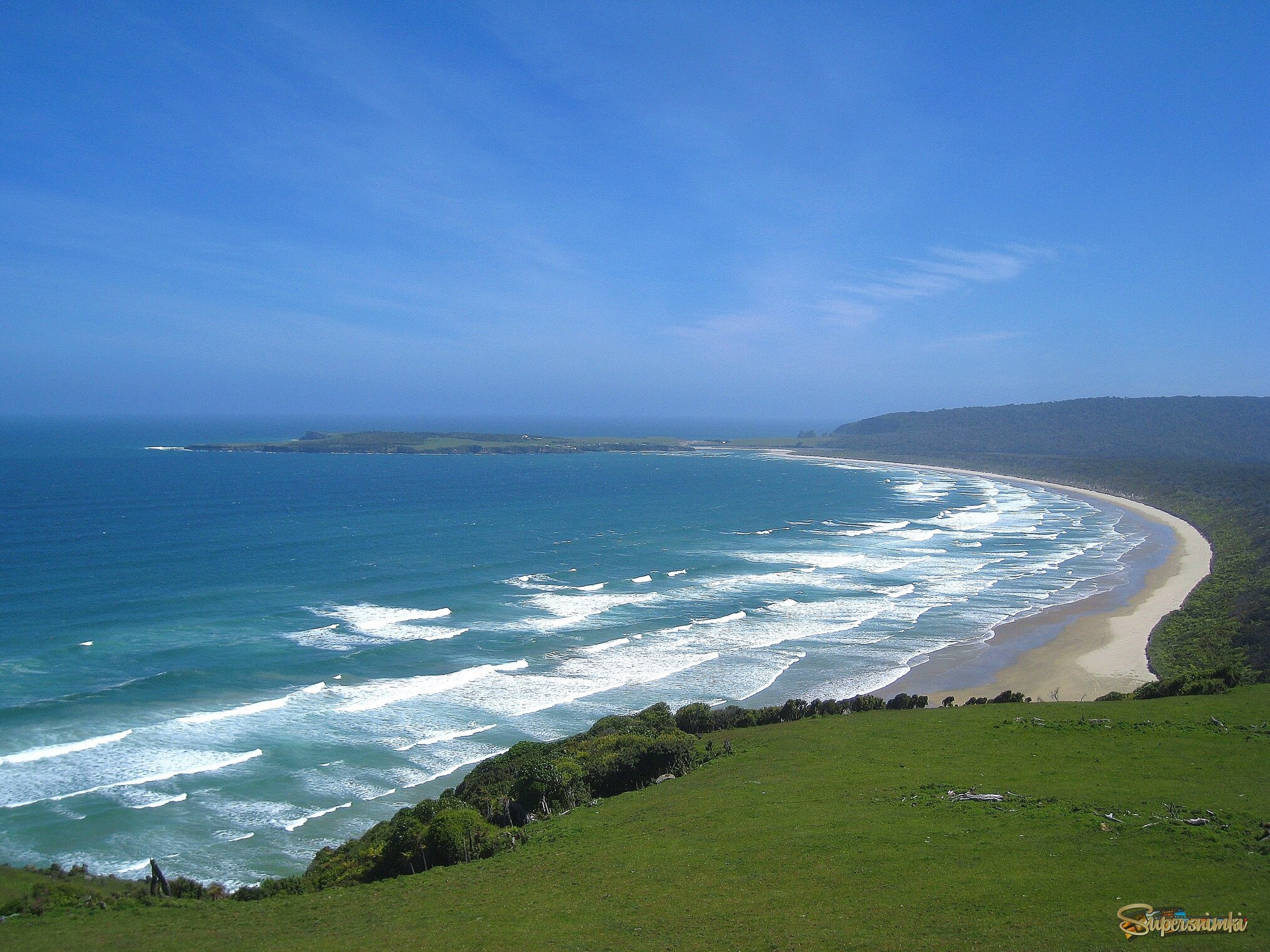  Таутуку пляж, Новая Зеландия.