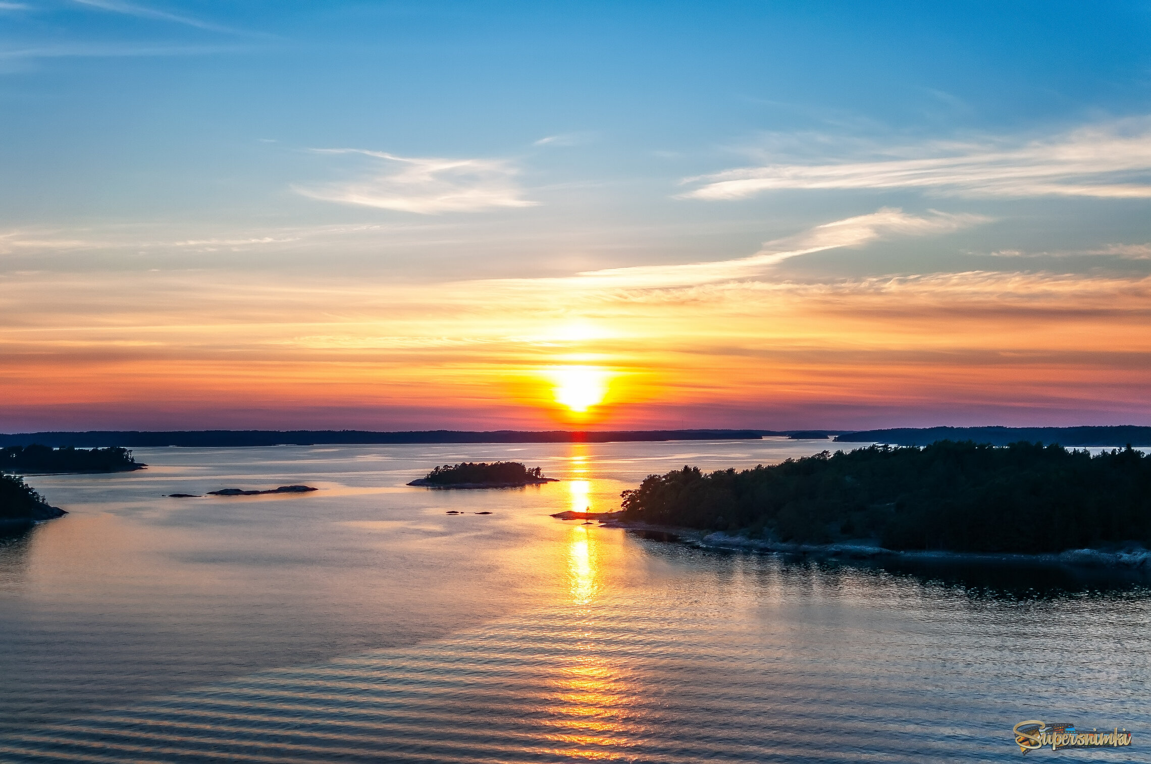 Закат в шхерах