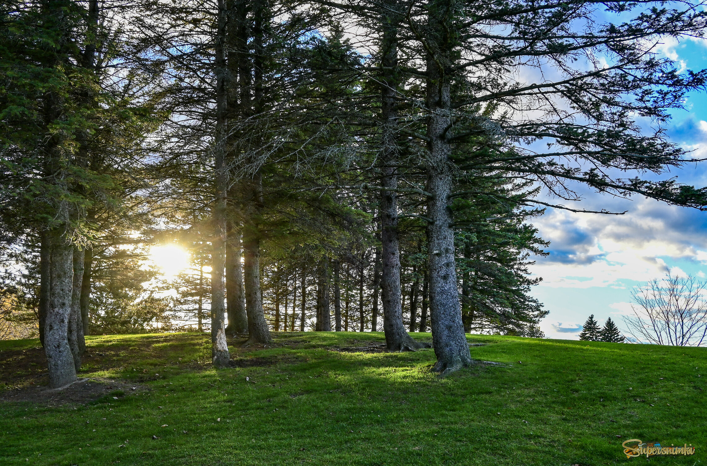 У подножия холма