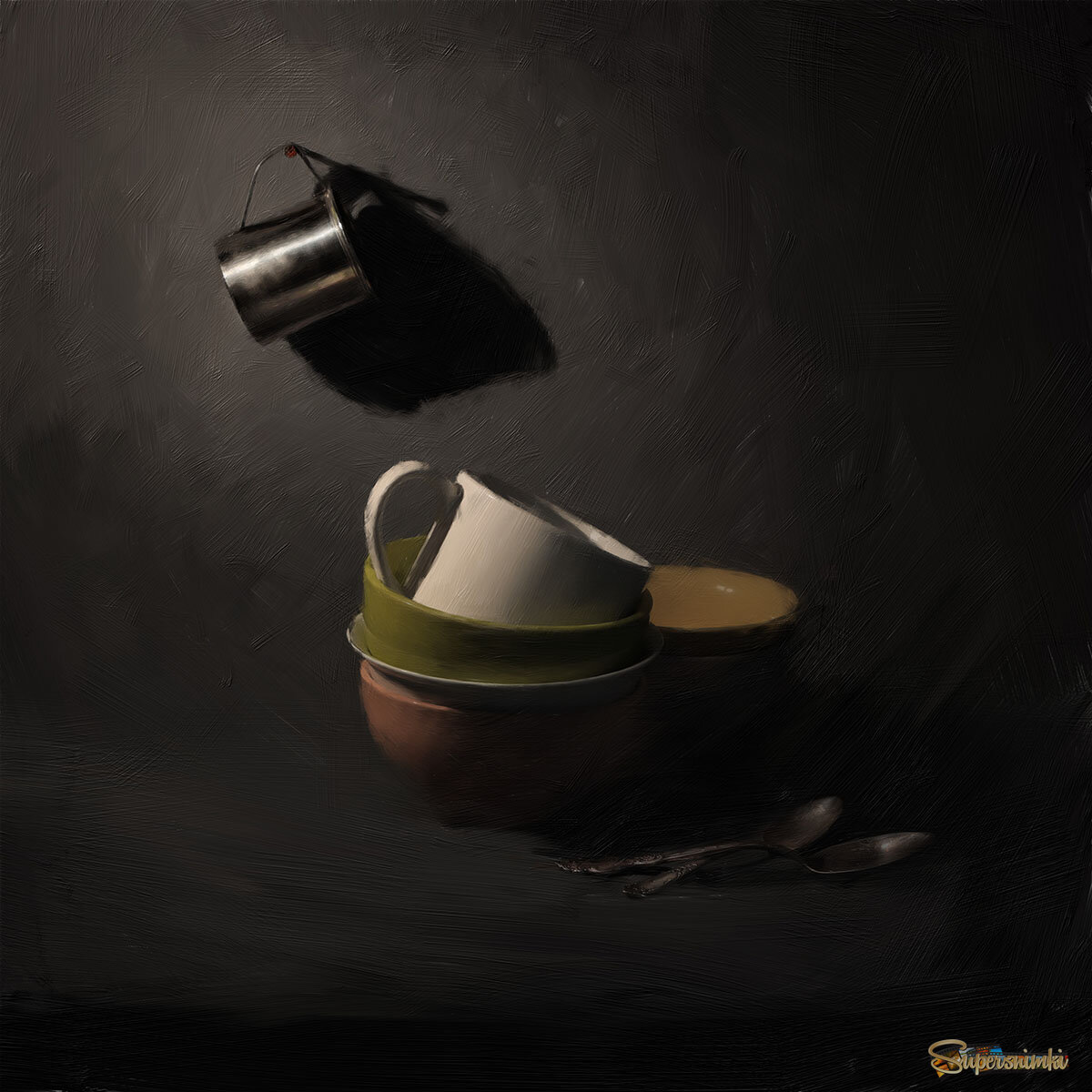 висящая кружка