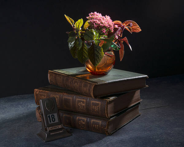 Этюд с цветами в вазе