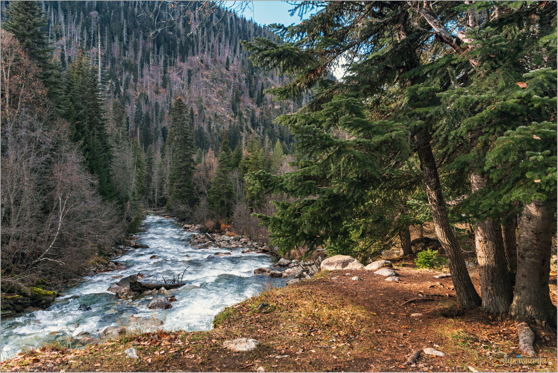 На реке Гоначхир.