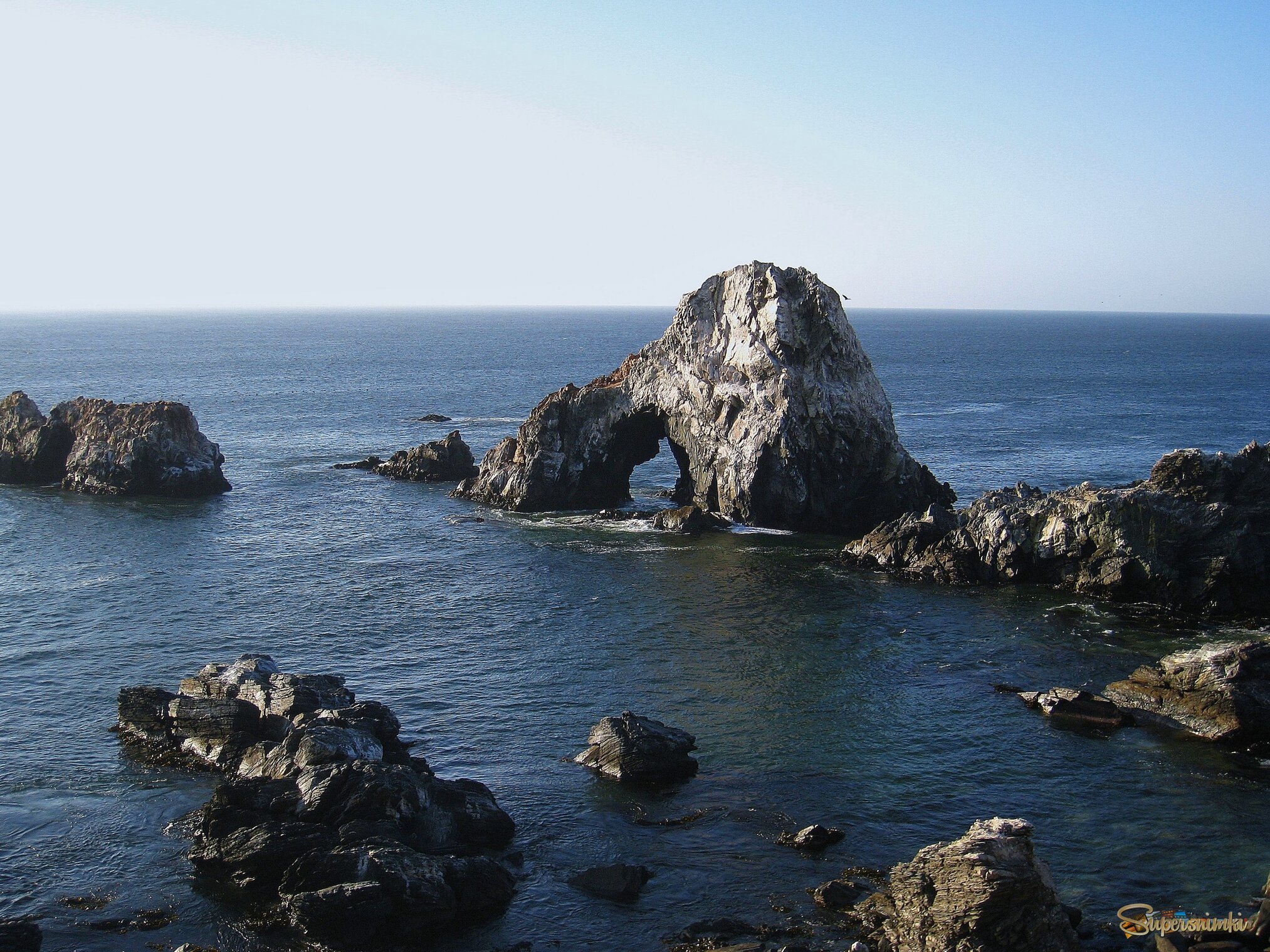 Морская арка Пунта Лоберия, Чили.