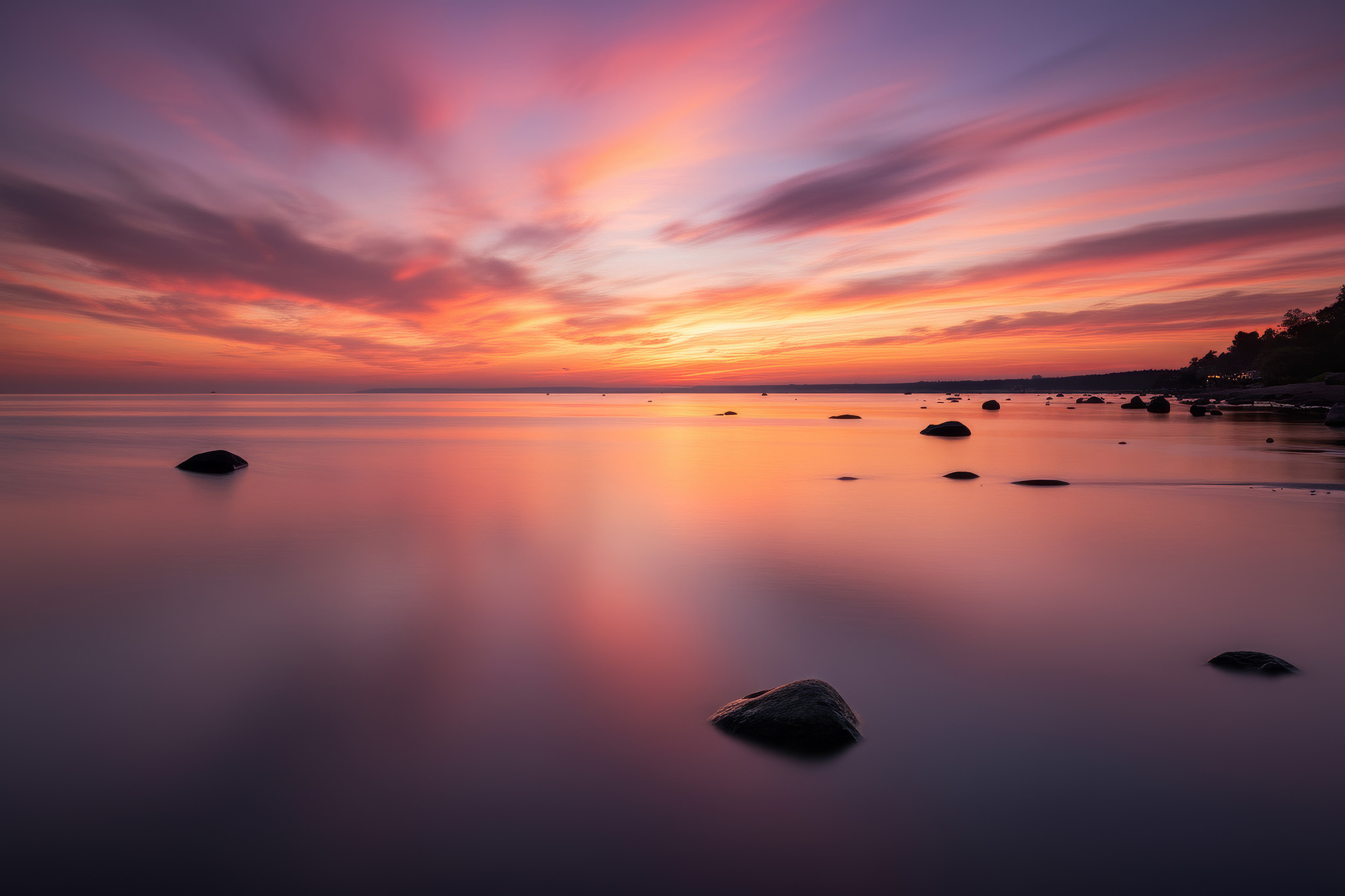 Закат в Комарово