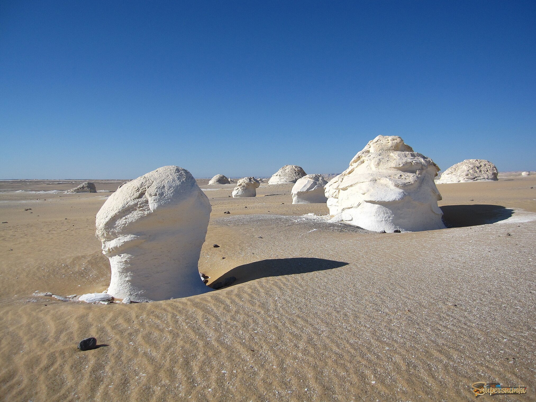 В египетской Белой пустыне.