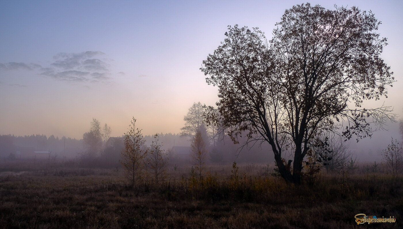 Осеннее утро в деревне