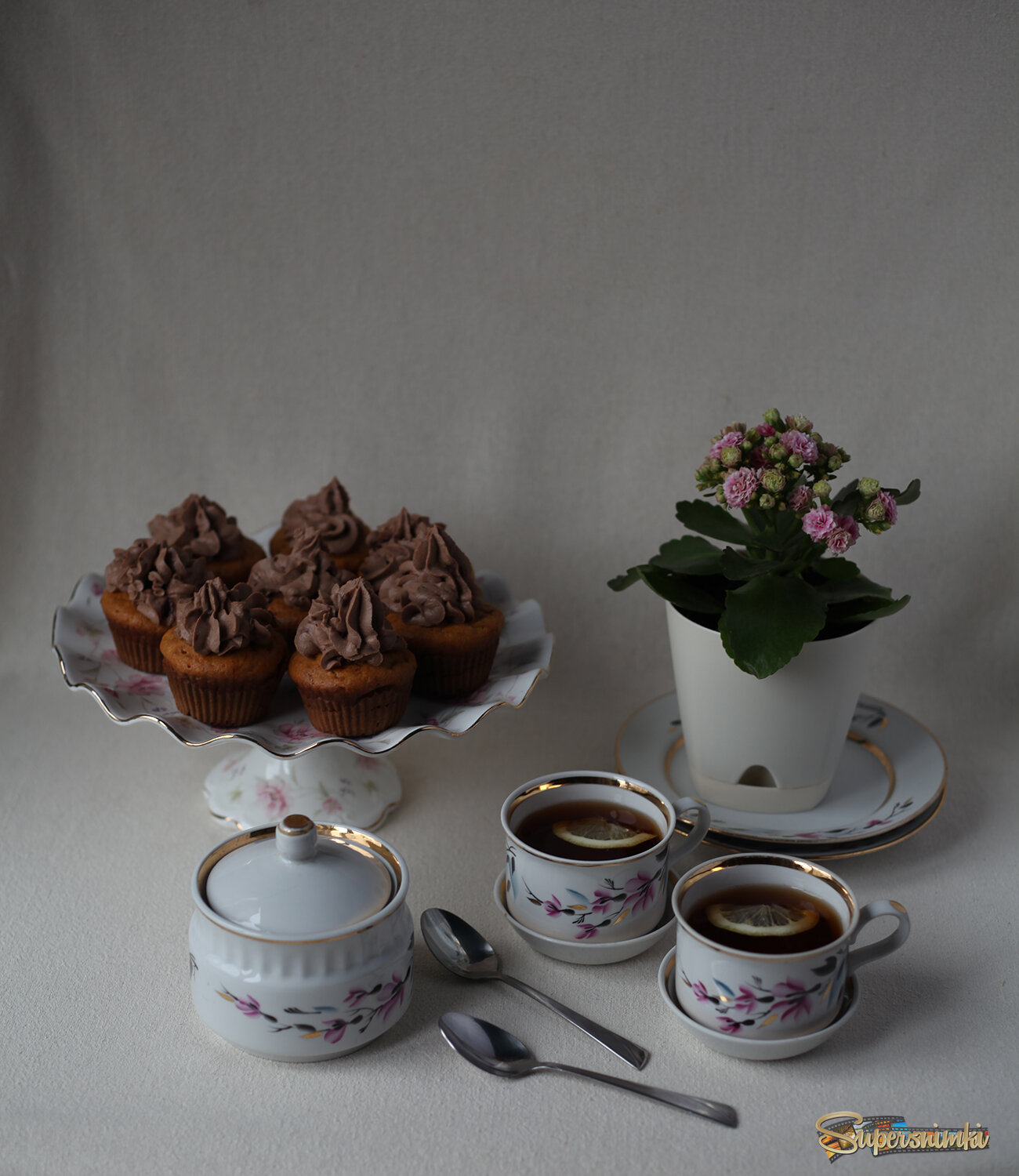 Утреннее чаепитие. 