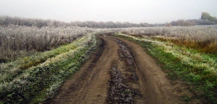 Иней, октябрь