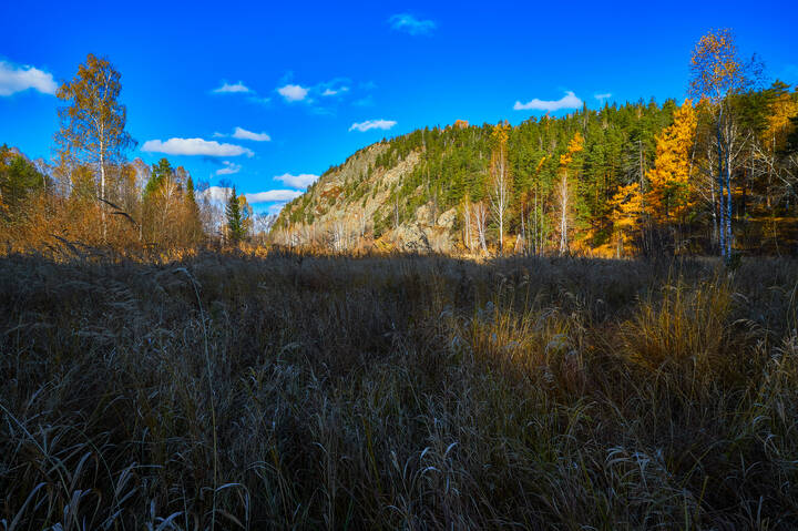 Солнечное утро октября.