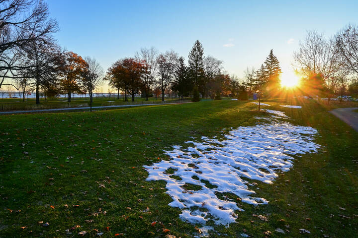 Клочки белого по зелёному