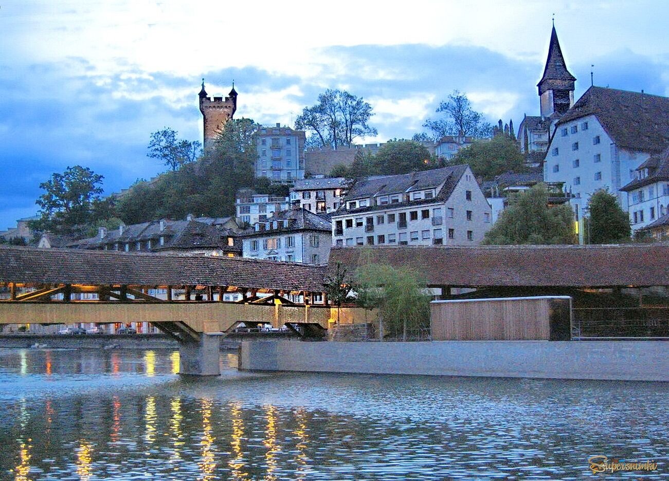 Люцерн, вечер