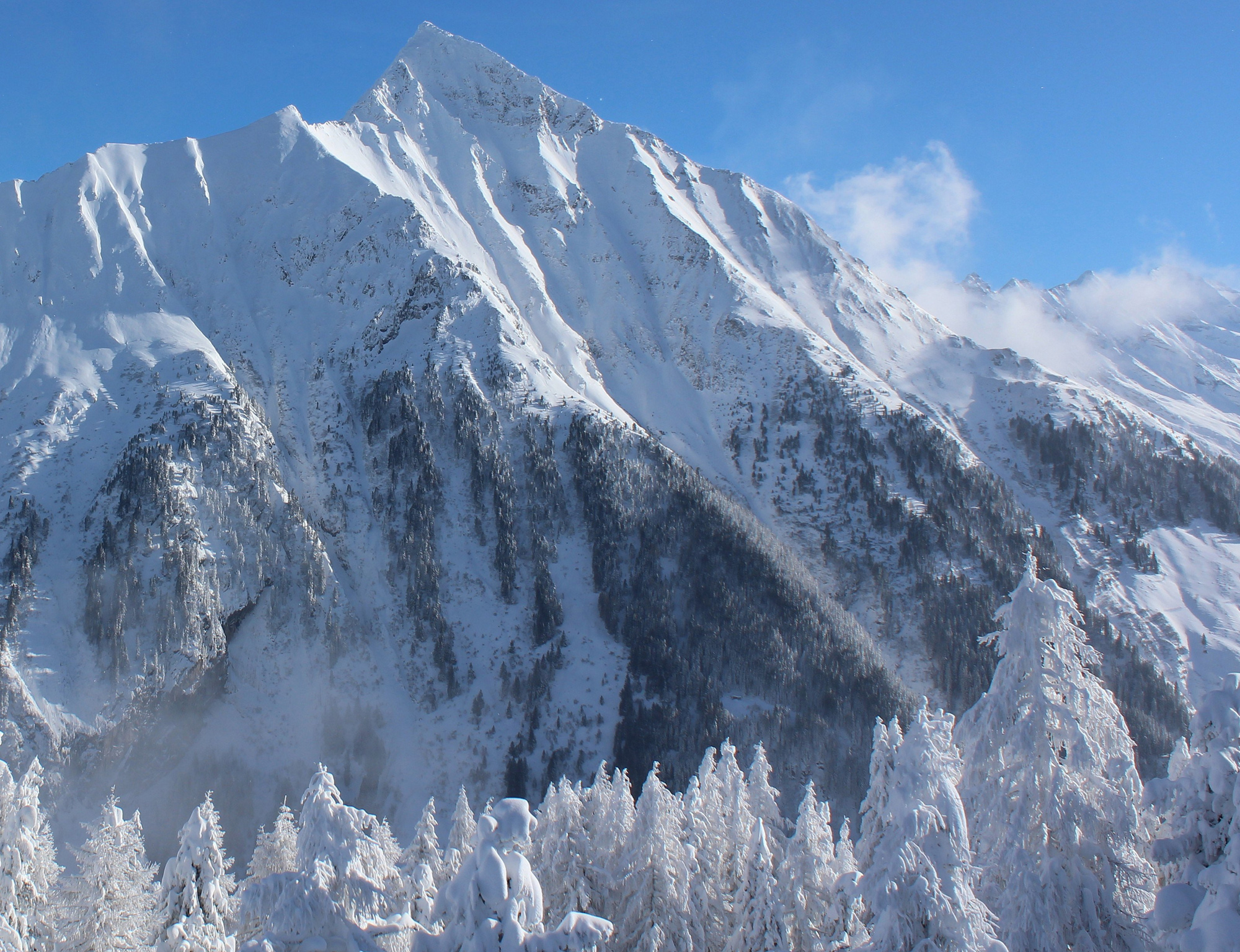 Зимние горы.