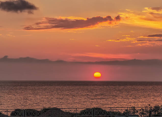 Розовый закат