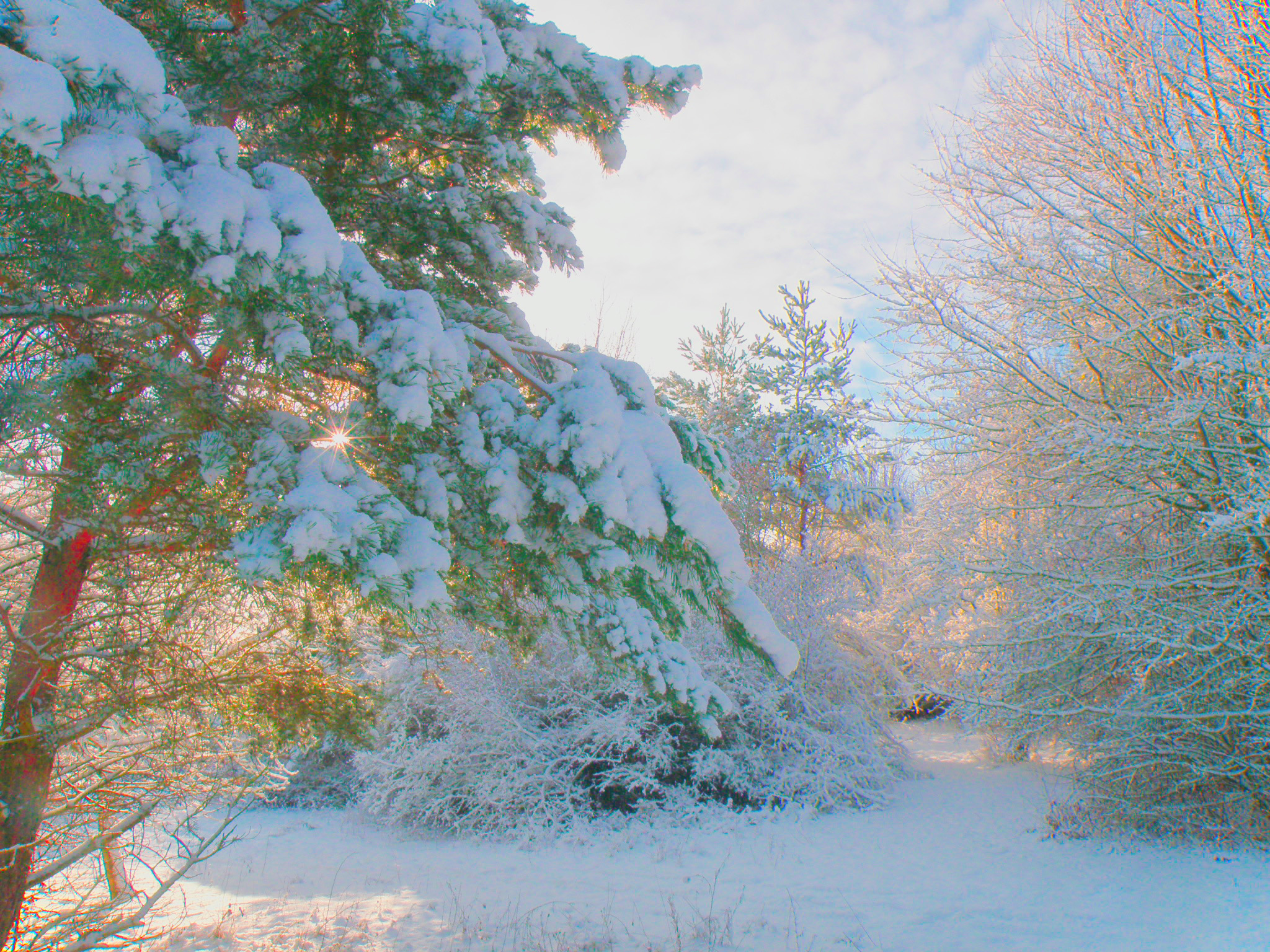 На рассвете.