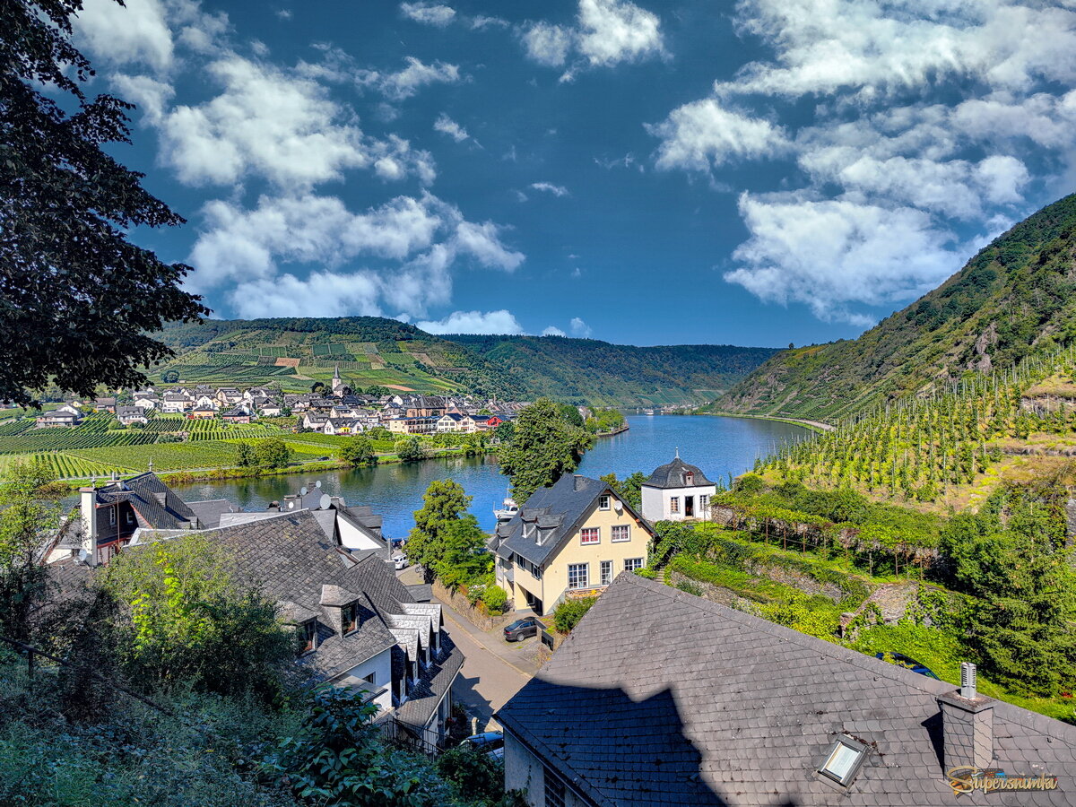 С  древней крепости.. на Р Мозель  Beilstein